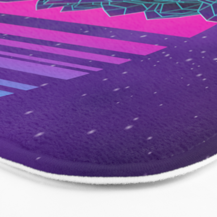 Future Sunset Vaporwave Aesthetic Bath Mat Gallery Image 3