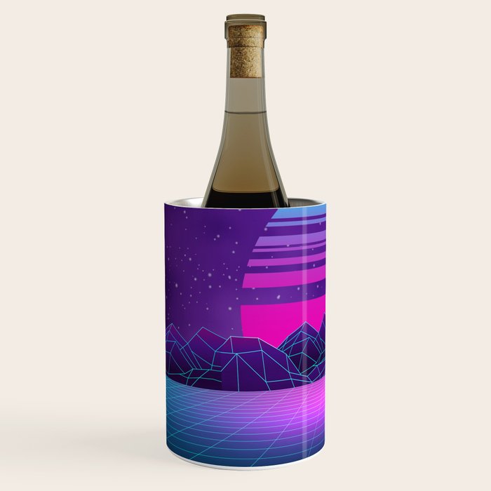 Future Sunset Vaporwave Aesthetic Wine Chiller Gallery Image 2