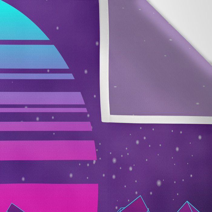 Future Sunset Vaporwave Aesthetic Wall Tapestry Gallery Image 3