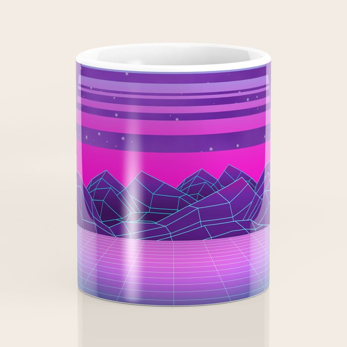 Future Sunset Vaporwave Aesthetic Coffee Mug Gallery Image 4