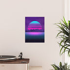 Future Sunset Vaporwave Aesthetic Poster Gallery Image 2