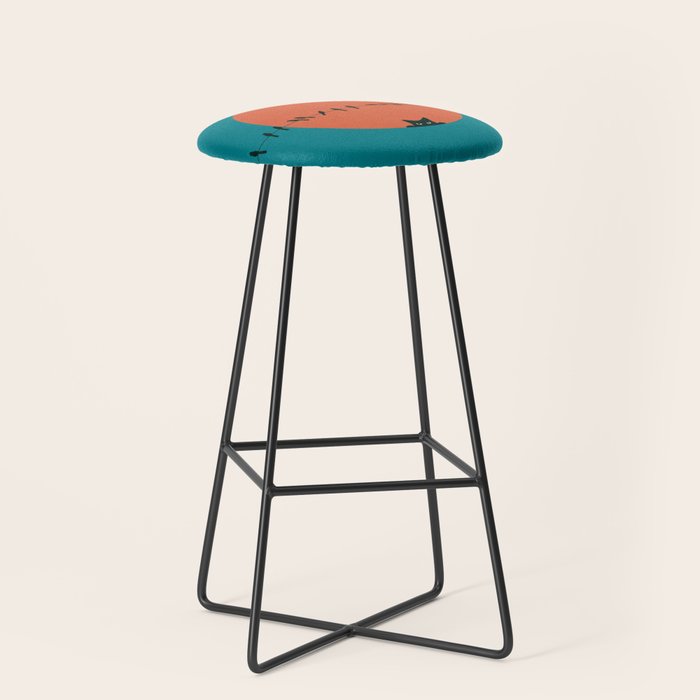 Cat Landscape 186 Stool Gallery Image 1