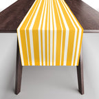 Classic Stripes XLV - Golden Yellow Table Runner Gallery Image 1