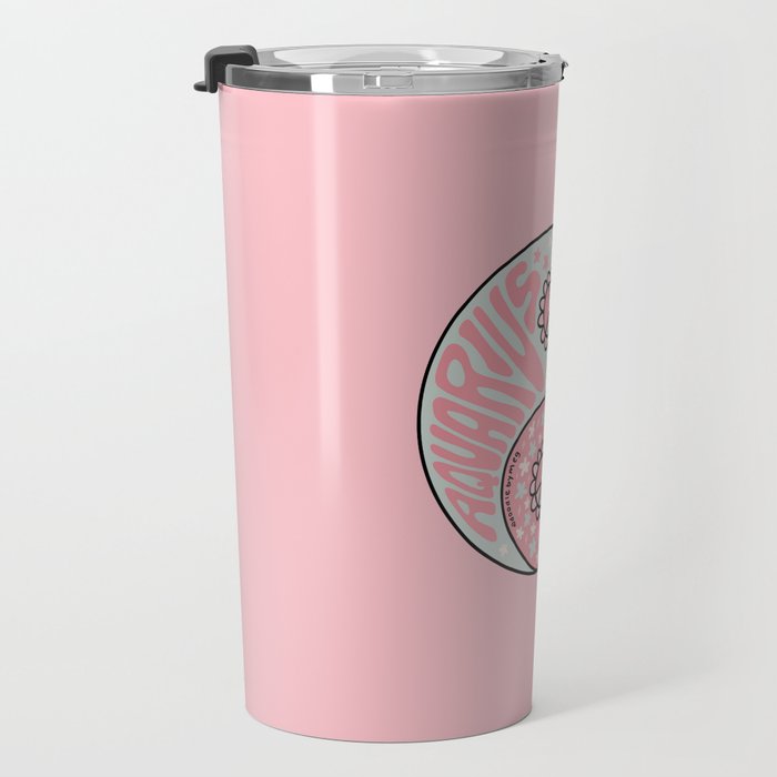 Aquarius Yin Yang Travel Mug Gallery Image 3