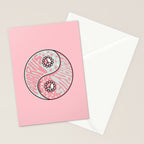 Aquarius Yin Yang Stationery Card Gallery Image 2