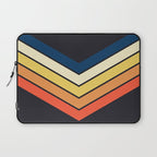 Madana - V Shaped Retro Stripes 70s Style Design Laptop Sleeve Gallery Image 1