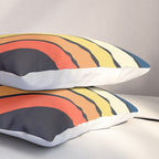 Madana - V Shaped Retro Stripes 70s Style Design Pillow Sham Gallery Image 3