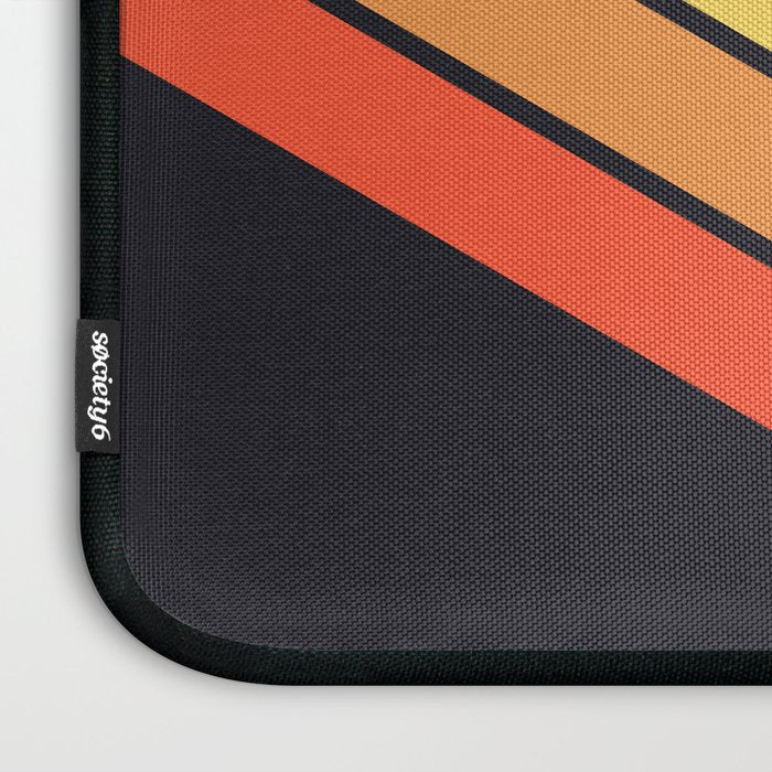 Madana - V Shaped Retro Stripes 70s Style Design Laptop Sleeve Gallery Image 3
