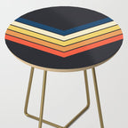 Madana - V Shaped Retro Stripes 70s Style Design Side Table Gallery Image 2