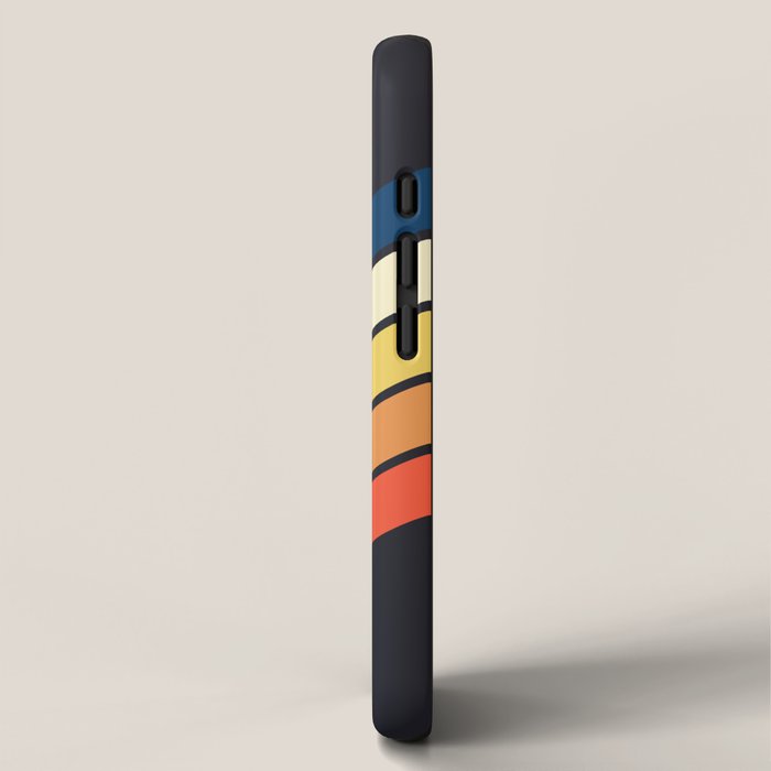 Madana - V Shaped Retro Stripes 70s Style Design iPhone Case Gallery Image 2