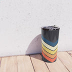 Madana - V Shaped Retro Stripes 70s Style Design Travel Mug Gallery Image 4