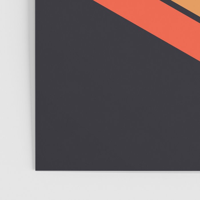 Madana - V Shaped Retro Stripes 70s Style Design Poster Gallery Image 3