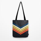 Madana - V Shaped Retro Stripes 70s Style Design Tote Bag Gallery Image 2