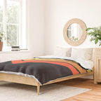Madana - V Shaped Retro Stripes 70s Style Design Duvet Cover Gallery Image 2