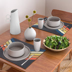 Madana - V Shaped Retro Stripes 70s Style Design Placemat Gallery Image 2