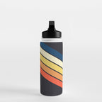Madana - V Shaped Retro Stripes 70s Style Design Water Bottle Gallery Image 3