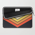 Madana - V Shaped Retro Stripes 70s Style Design Laptop Sleeve Gallery Image 2