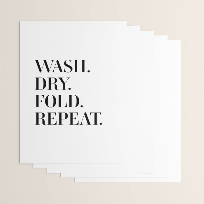 Wash. Dry. Fold. Repeat. Wrapping Paper Gallery Image 3