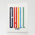 CHILL OUT! modern type Stationery Card Gallery Image 2