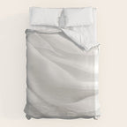 White Satin Silky Surface All White Duvet Cover Gallery Image 6