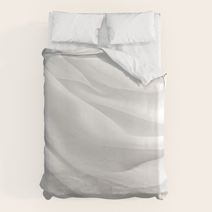 White Satin Silky Surface All White Duvet Cover Gallery Image 6