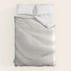 White Satin Silky Surface All White Comforter Gallery Image 6