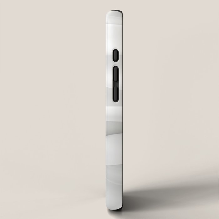 White Satin Silky Surface All White iPhone Case Gallery Image 2