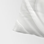 White Satin Silky Surface All White Pillow Sham Gallery Image 4