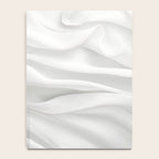 White Satin Silky Surface All White Notebook Gallery Image 4