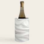 White Satin Silky Surface All White Wine Chiller Gallery Image 3