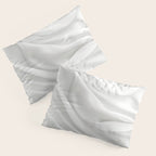 White Satin Silky Surface All White Pillow Sham Gallery Image 3