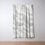 White Satin Silky Surface All White Window Curtain Gallery Image 3