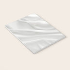 White Satin Silky Surface All White Notebook Gallery Image 3