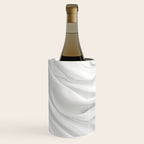 White Satin Silky Surface All White Wine Chiller Gallery Image 1