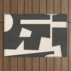 Minimal Abstract Art 31 Outdoor Rug Gallery Image 1
