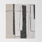 Abstract minimal modern painting 02 Throw Blanket Gallery Image 2