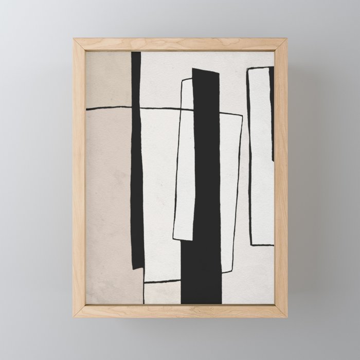 Abstract minimal modern painting 02 Mini Art Print Gallery Image 1