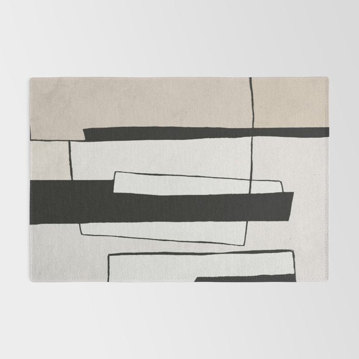 Abstract minimal modern painting 02 Rug Gallery Image 2