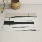 Abstract minimal modern painting 02 Rug Gallery Image 1