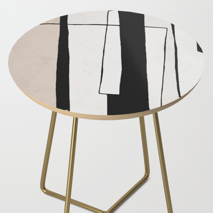 Abstract minimal modern painting 02 Side Table Gallery Image 2
