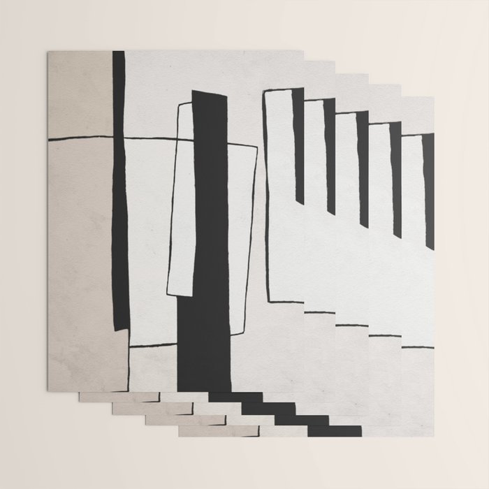 Abstract minimal modern painting 02 Wrapping Paper Gallery Image 3