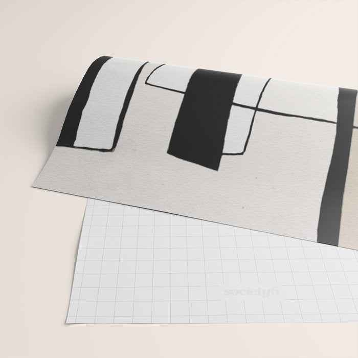 Abstract minimal modern painting 02 Wrapping Paper Gallery Image 2