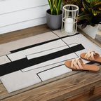 Abstract minimal modern painting 02 Outdoor Rug Gallery Image 2