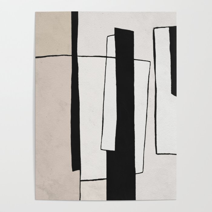 Abstract minimal modern painting 02 Poster Gallery Image 1