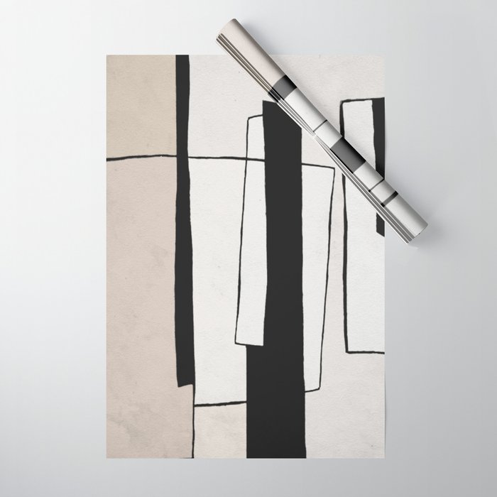 Abstract minimal modern painting 02 Wrapping Paper Gallery Image 1