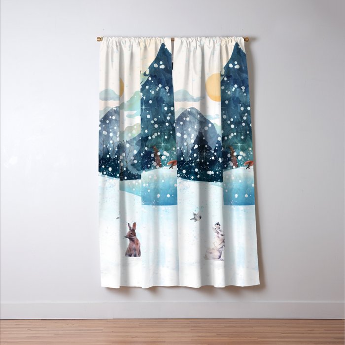 Happy Little Wildlife Window Curtain Gallery Image 3