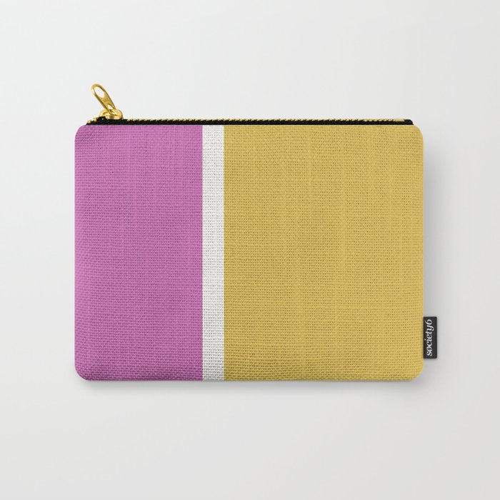Color Block II Yellow Pink Carry All Pouch Gallery Image 1