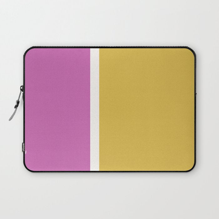 Color Block II Yellow Pink Laptop Sleeve Gallery Image 1