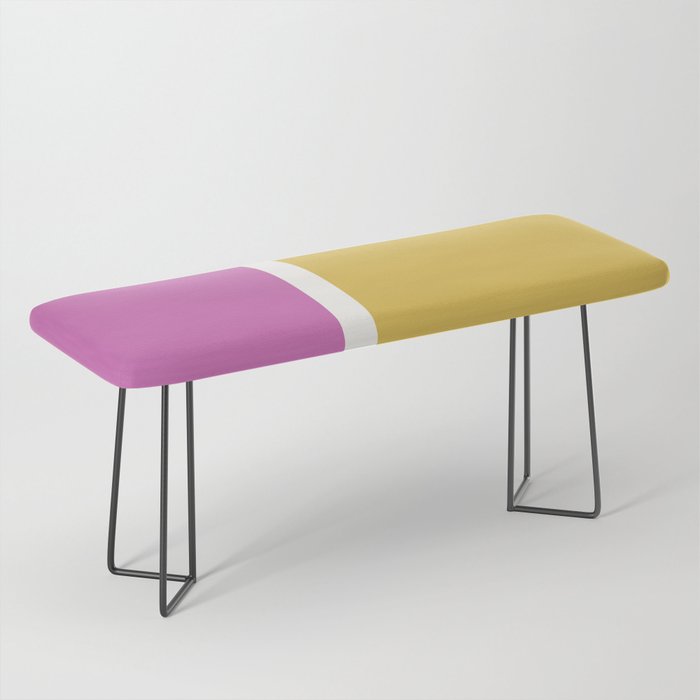 Color Block II Yellow Pink Bench Gallery Image 1