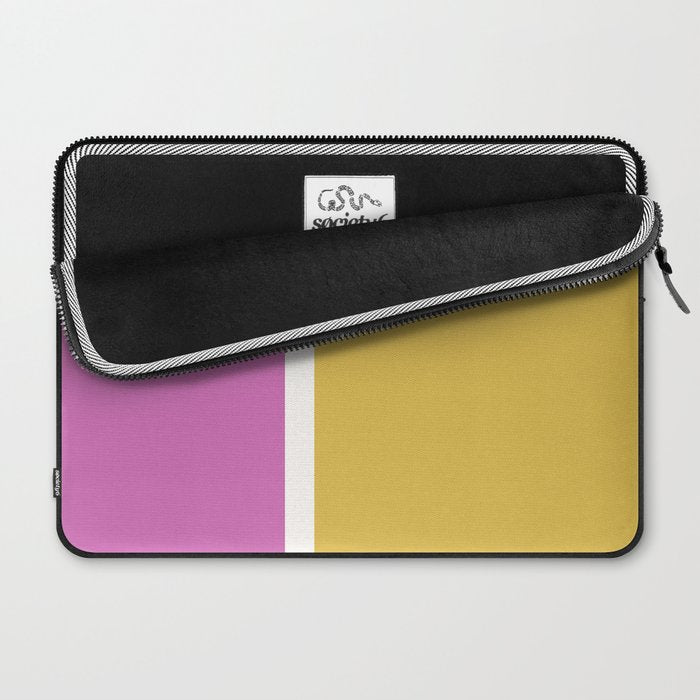 Color Block II Yellow Pink Laptop Sleeve Gallery Image 2